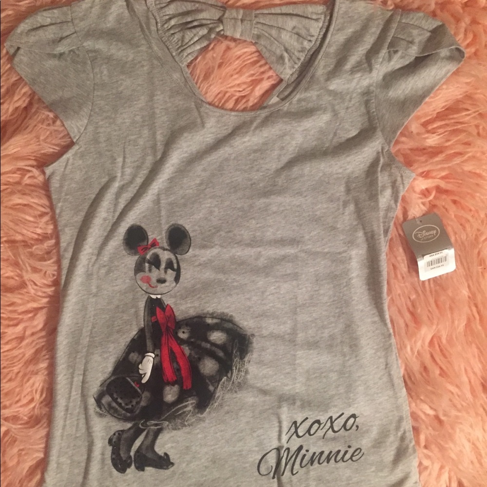 Grey Minnie Mouse top